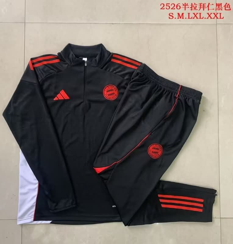 AAA(Thailand) Bayern Munich 25/26 Black Soccer Tracksuit