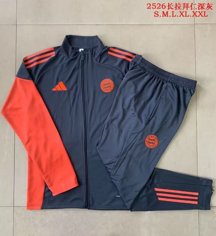 AAA(Thailand) Bayern Munich 25/26 Dark Grey Soccer Tracksuit 02