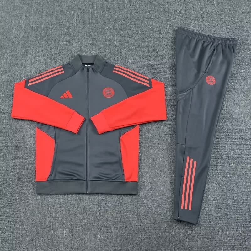 AAA(Thailand) Bayern Munich 25/26 Dark Grey Soccer Tracksuit 03