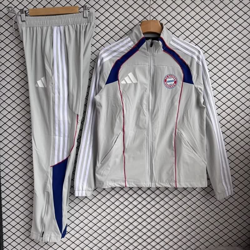 AAA(Thailand) Bayern Munich 25/26 Grey Soccer Tracksuit 03