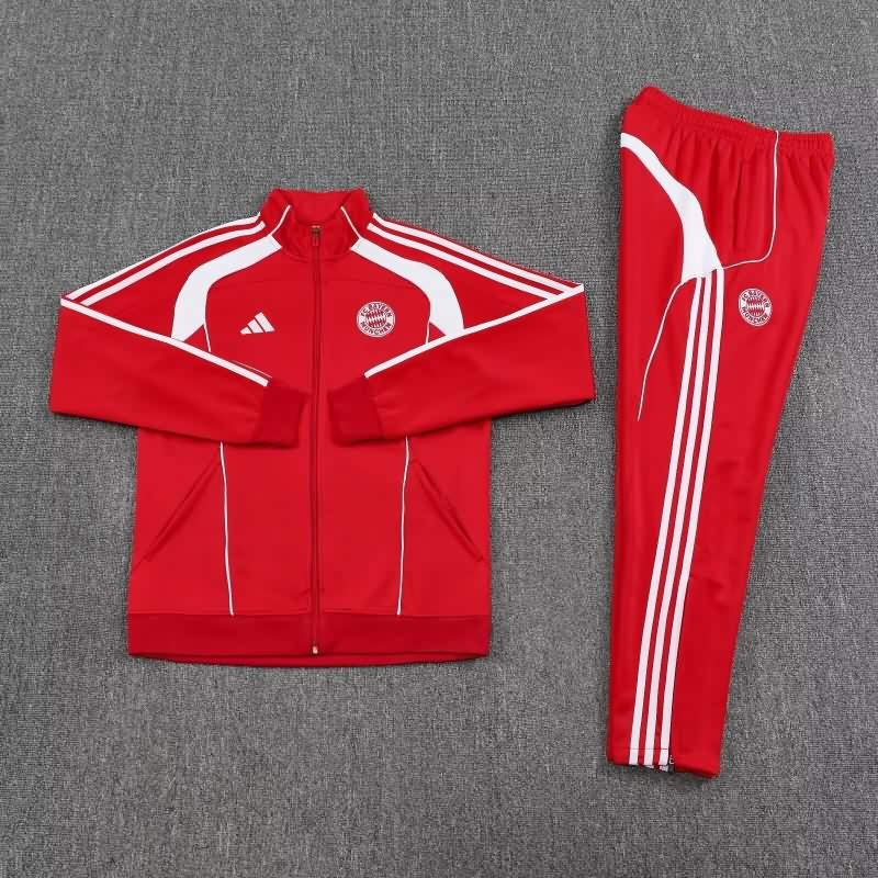AAA(Thailand) Bayern Munich 25/26 Red Soccer Tracksuit