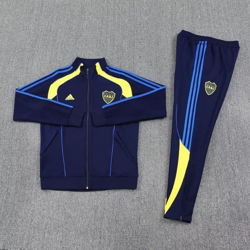 AAA(Thailand) Boca Juniors 2025 Dark Blue Soccer Tracksuit
