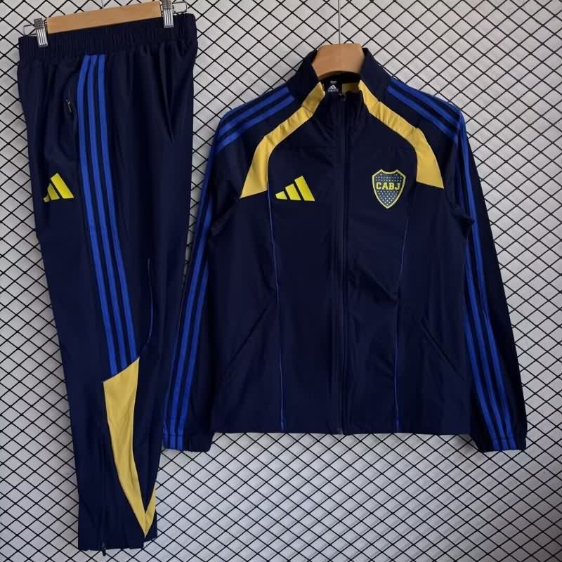 AAA(Thailand) Boca Juniors 2025 Dark Blue Soccer Tracksuit 07 AAA(Thailand) Boca Juniors 2025 Dark Blue Soccer Tracksuit 07