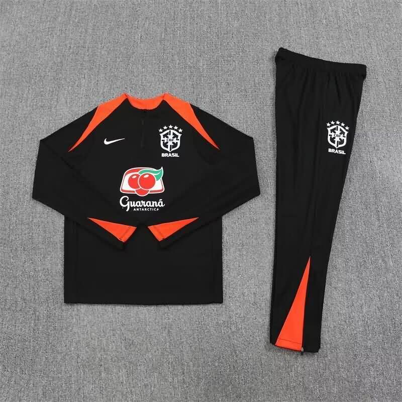 AAA(Thailand) Brazil 2025 Black Soccer Tracksuit