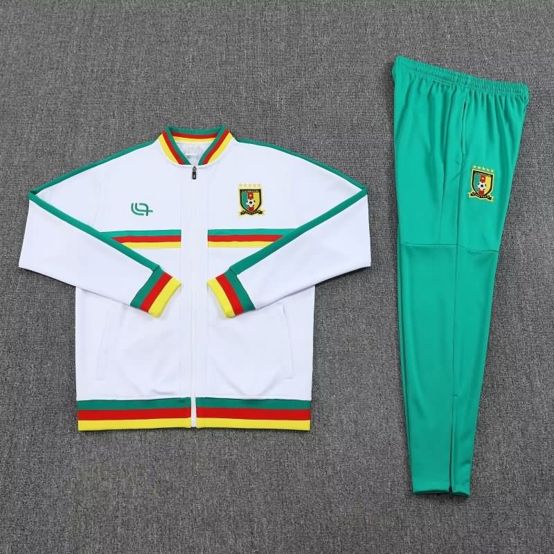 AAA(Thailand) Cameroon 2025 White Soccer Tracksuit