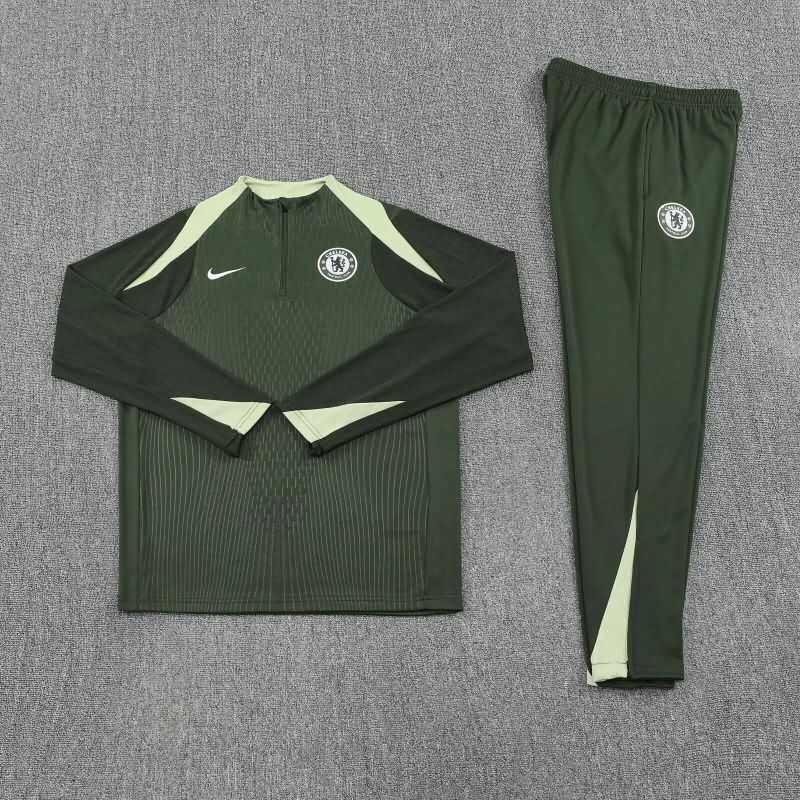 AAA(Thailand) Chelsea 25/26 Dark Green Soccer Tracksuit
