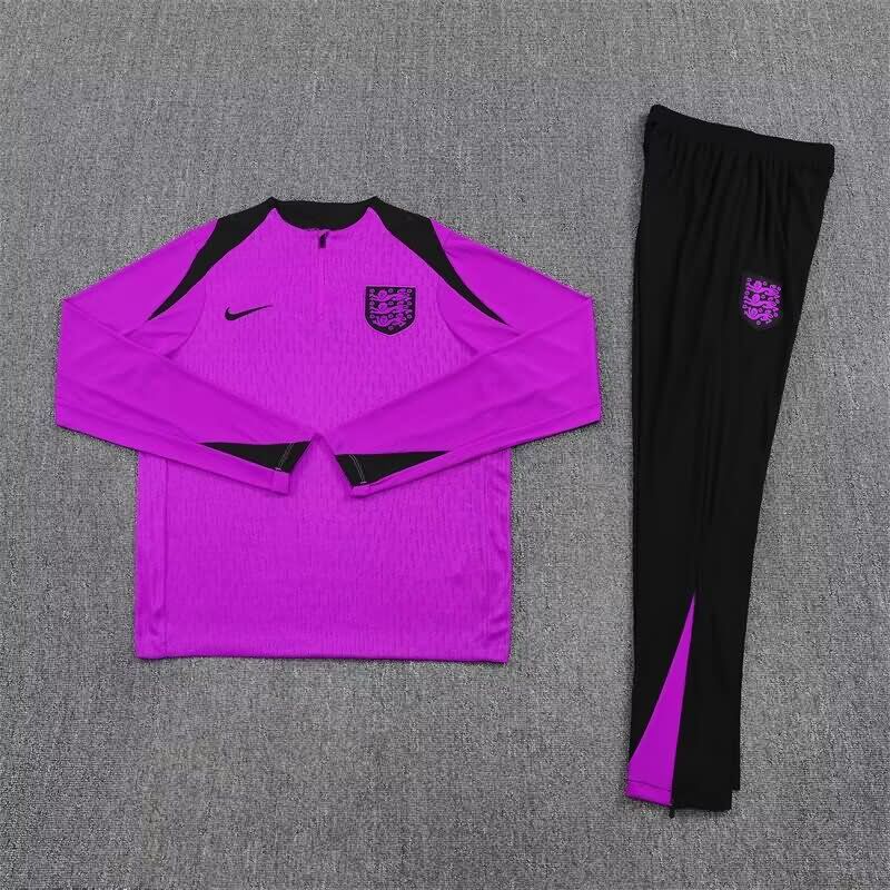 AAA(Thailand) England 2025 Purple Soccer Tracksuit