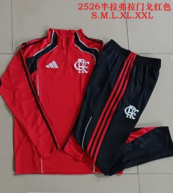 AAA(Thailand) Flamengo 2025 Red Soccer Tracksuit