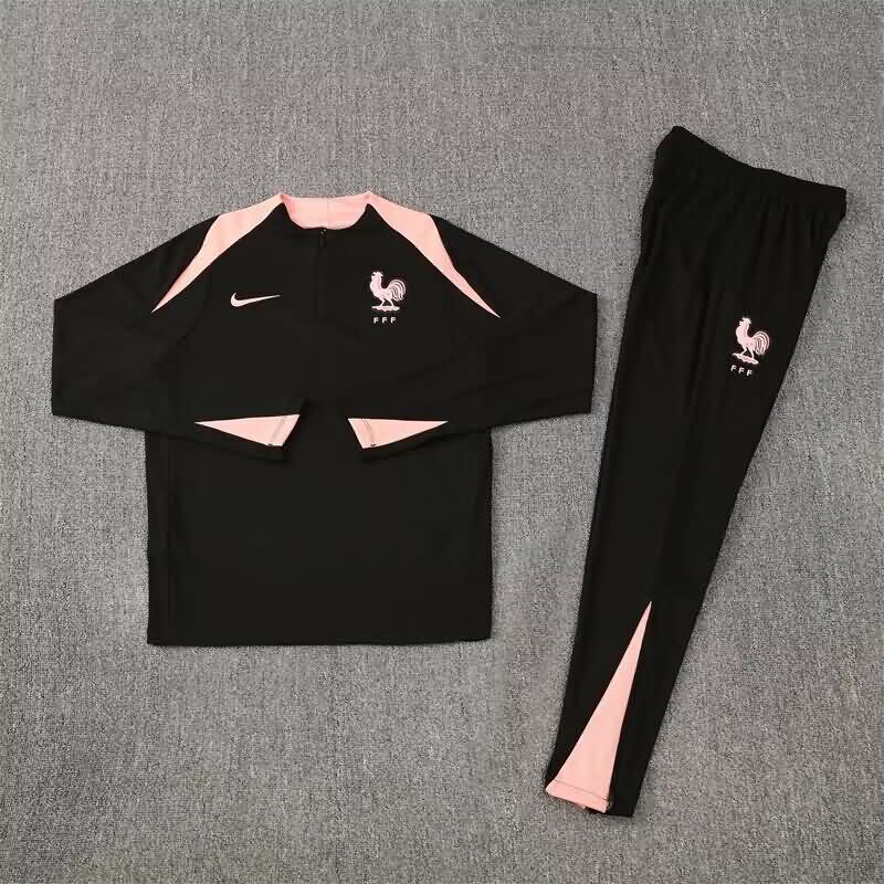 AAA(Thailand) France 2025 Black Soccer Tracksuit