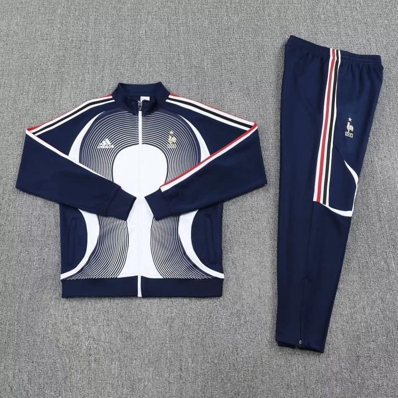 AAA(Thailand) France 2025 Dark Blue Soccer Tracksuit