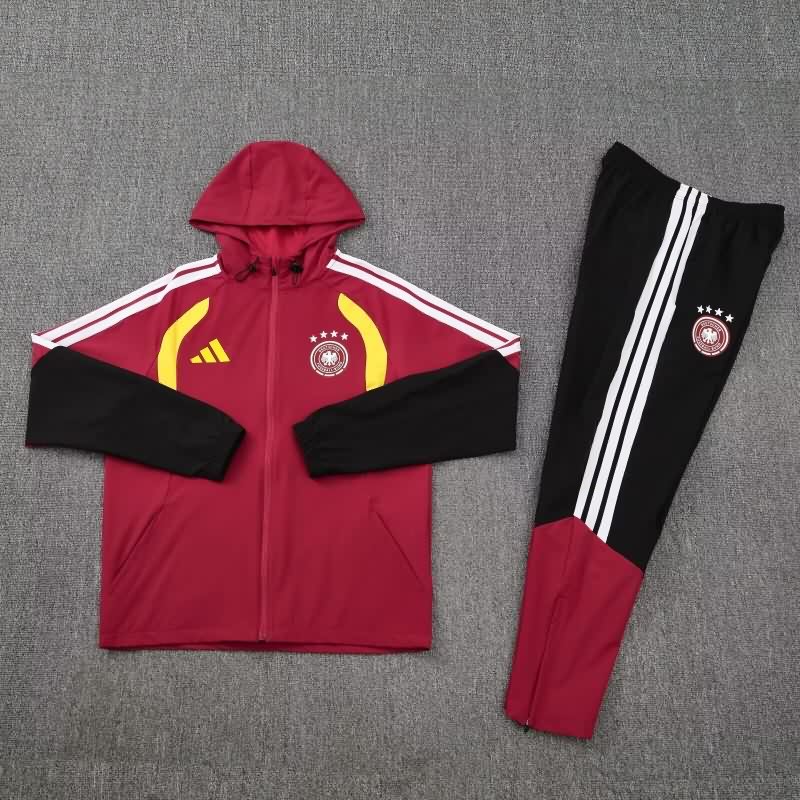 AAA(Thailand) Germany 2026 Red Soccer Tracksuit 03
