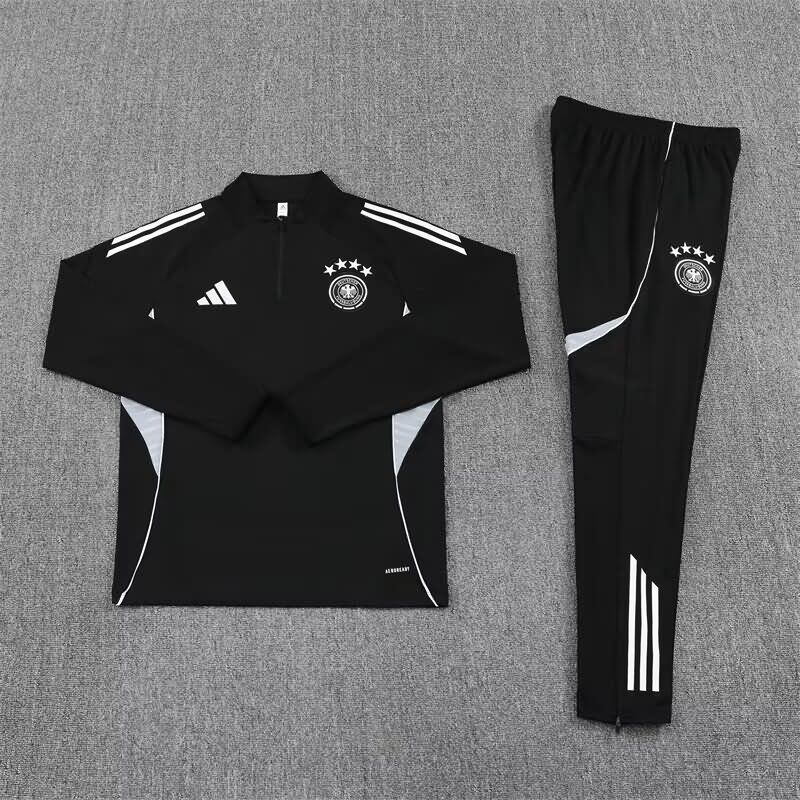 AAA(Thailand) Germany 2025 Black Soccer Tracksuit 03