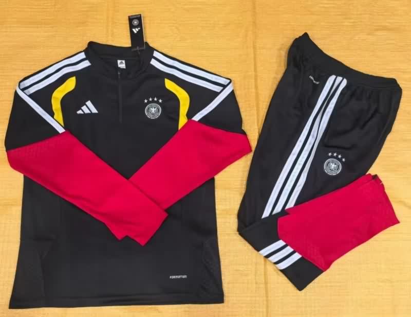 AAA(Thailand) Germany 2025 Black Soccer Tracksuit 05
