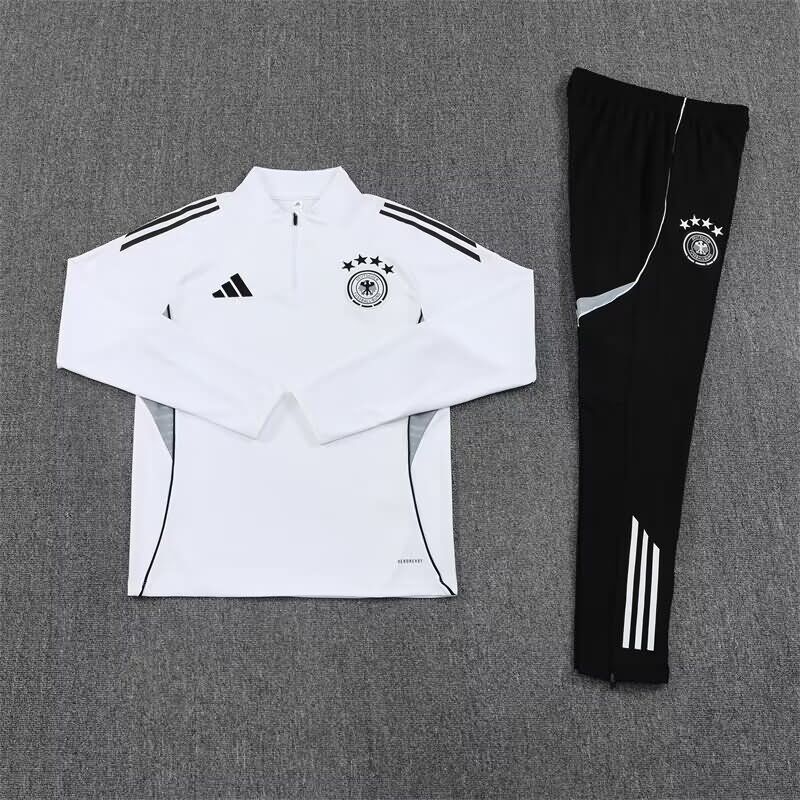 AAA(Thailand) Germany 2025 White Soccer Tracksuit 02