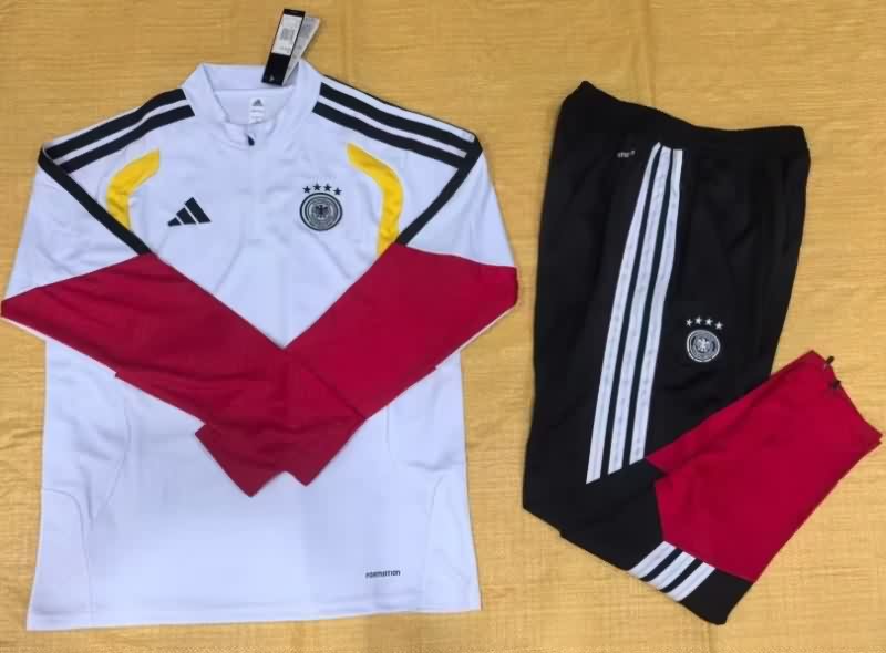 AAA(Thailand) Germany 2025 White Soccer Tracksuit 04