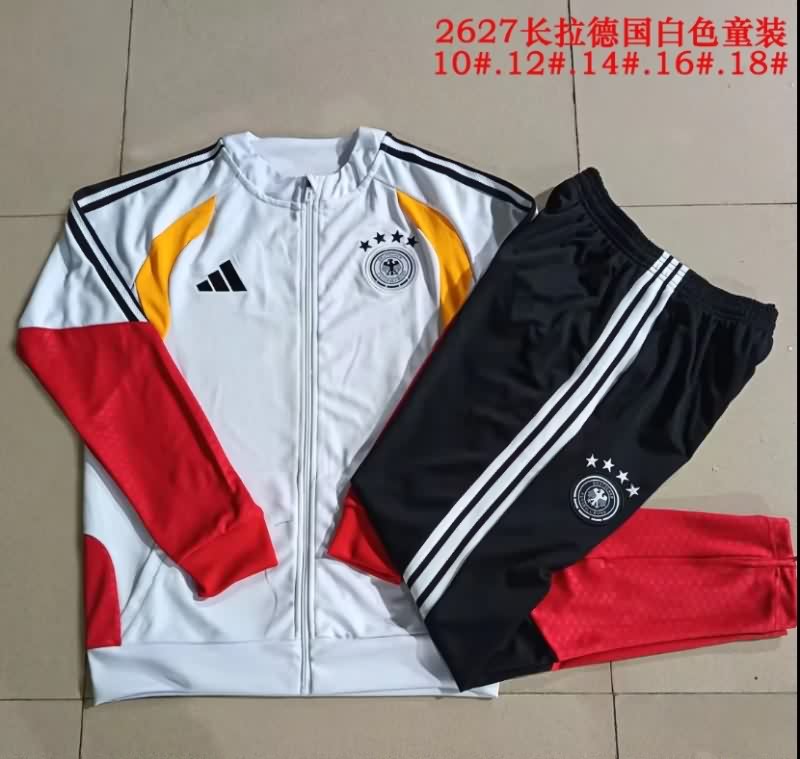 Germany 2026 Kids White Soccer Tracksuit