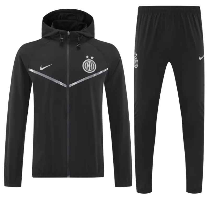 AAA(Thailand) Inter Milan 25/26 Black Soccer Tracksuit 03