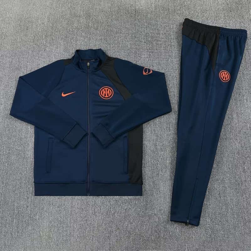AAA(Thailand) Inter Milan 25/26 Dark Blue Soccer Tracksuit 02