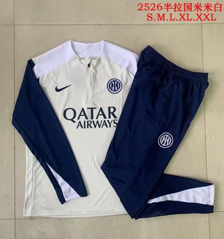 AAA(Thailand) Inter Milan 25/26 Grey Soccer Tracksuit