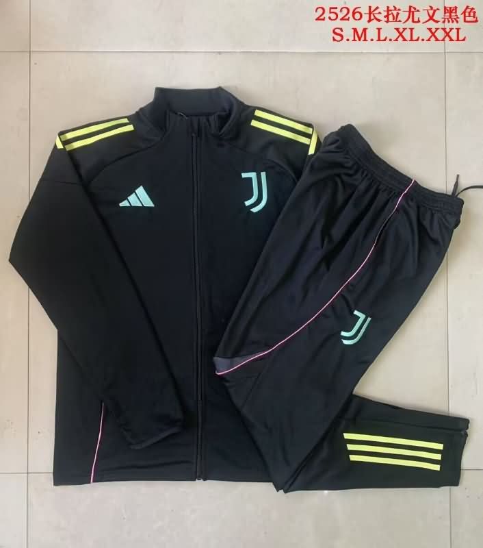 AAA(Thailand) Juventus 25/26 Black Soccer Tracksuit