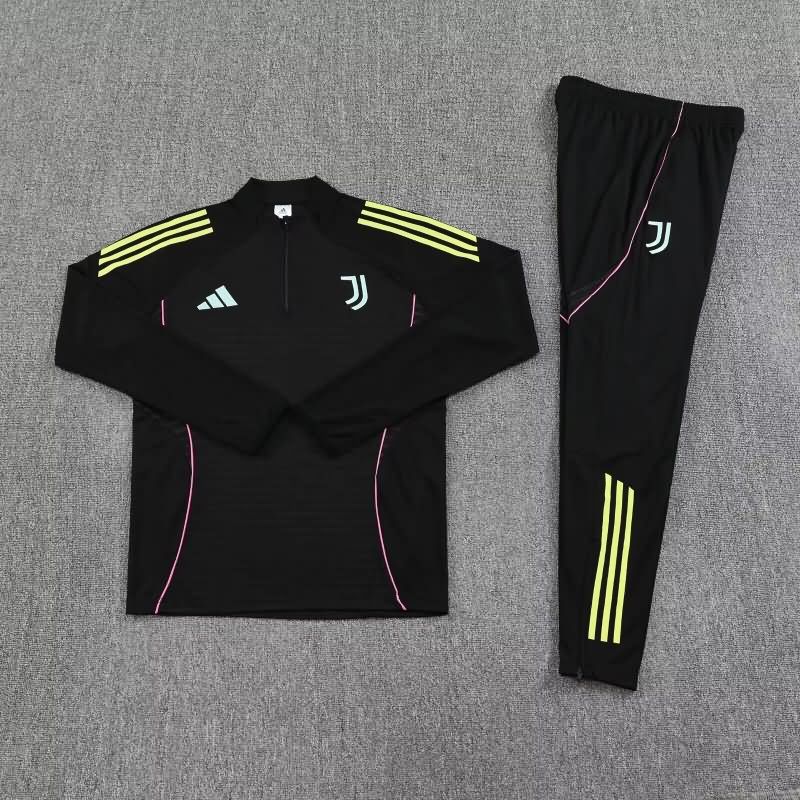 AAA(Thailand) Juventus 25/26 Black Soccer Tracksuit 02