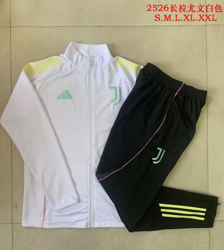 AAA(Thailand) Juventus 25/26 White Soccer Tracksuit 03