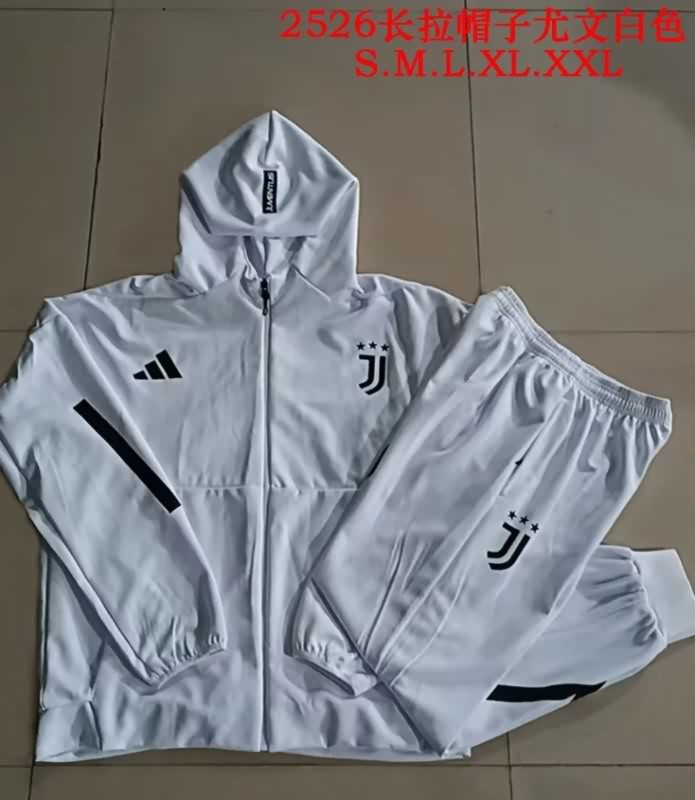 AAA(Thailand) Juventus 25/26 White Soccer Tracksuit 06