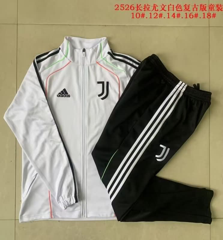 Juventus 25/26 Kids White Soccer Tracksuit