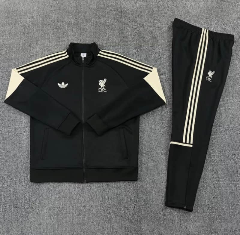 AAA(Thailand) Liverpool 25/26 Black Soccer Tracksuit 06