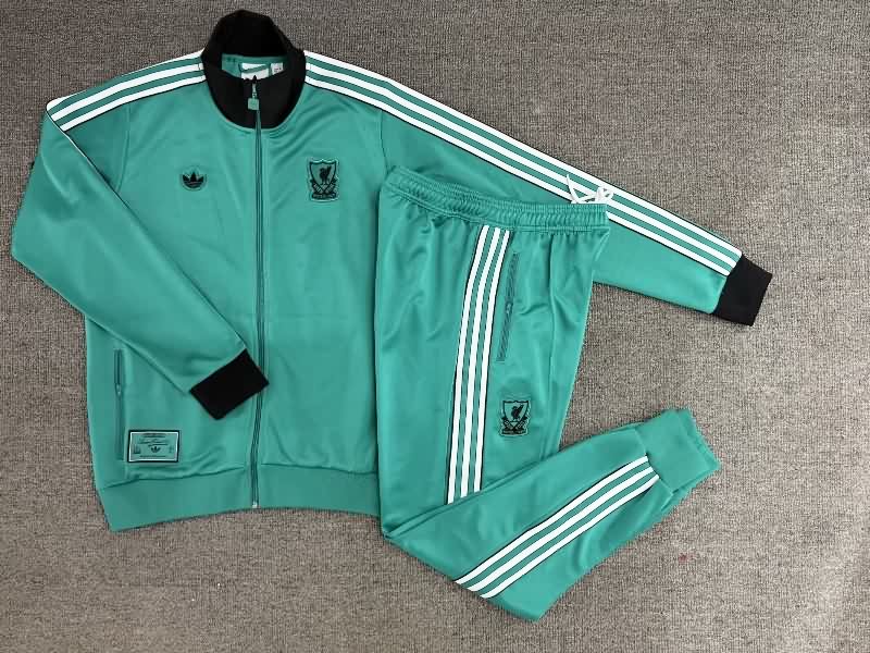 AAA(Thailand) Liverpool 25/26 Green Soccer Tracksuit 02
