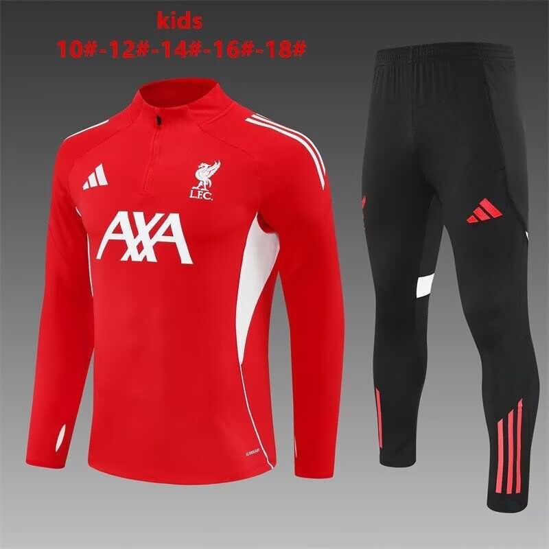 Liverpool 25/26 Kids Red Soccer Tracksuit 02