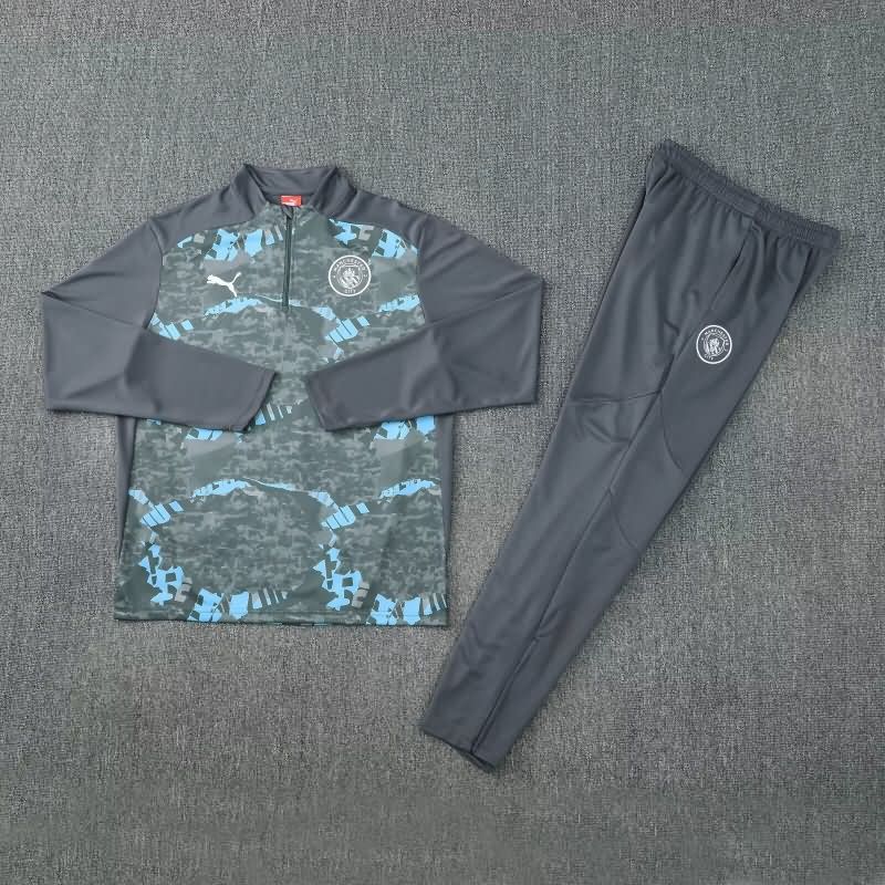 AAA(Thailand) Manchester City 25/26 Grey Soccer Tracksuit