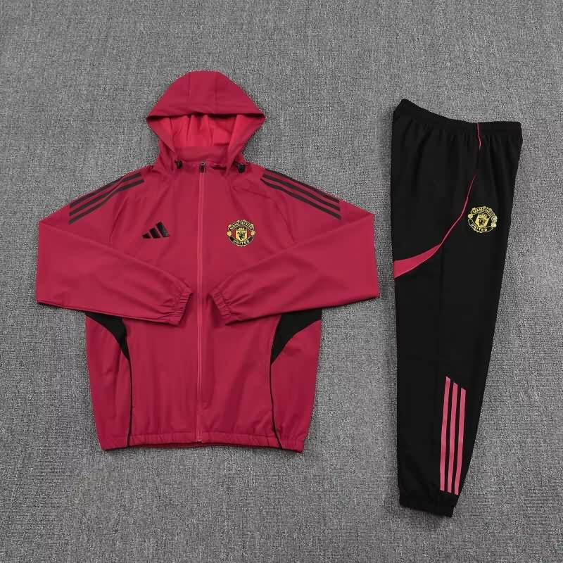 AAA(Thailand) Manchester United 25/26 Red Soccer Tracksuit 02