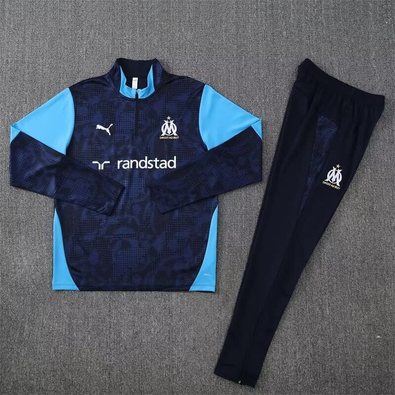 AAA(Thailand) Marseilles 25/26 Dark Blue Soccer Tracksuit