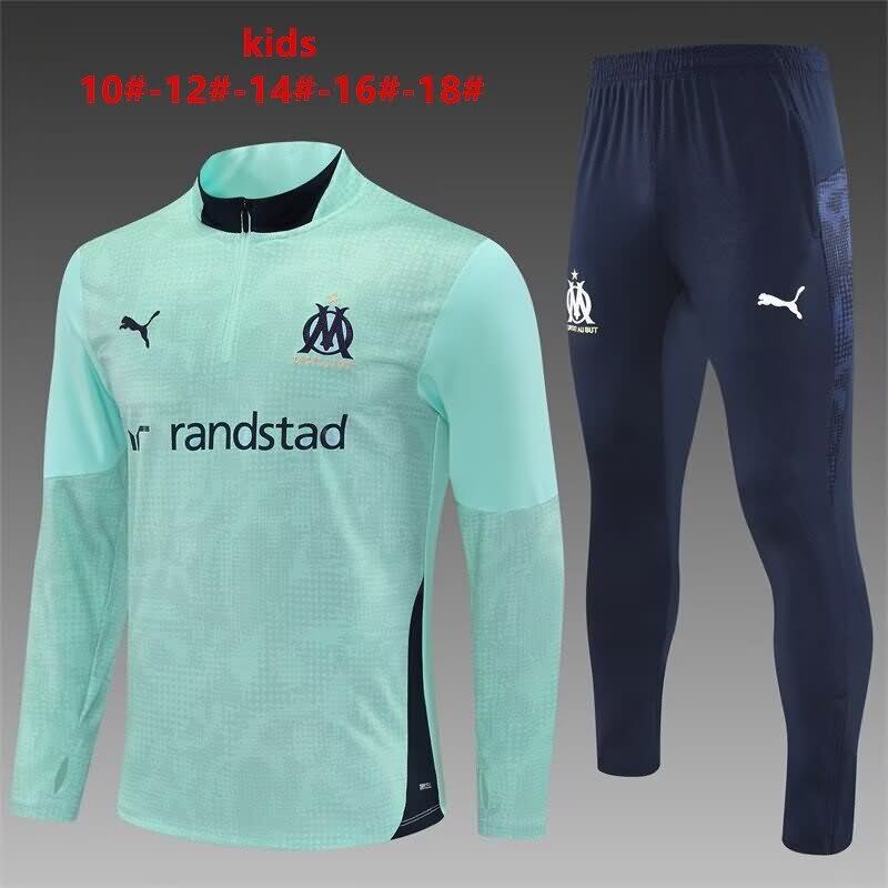 Marseilles 25/26 Kids Green Soccer Tracksuit