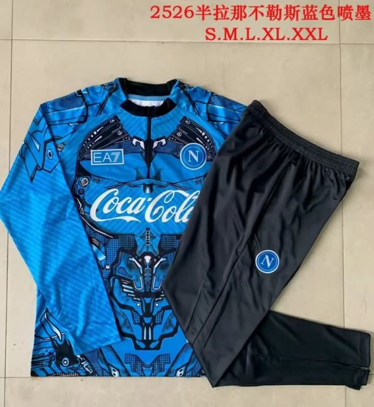 AAA(Thailand) Napoli 25/26 Blue Soccer Tracksuit