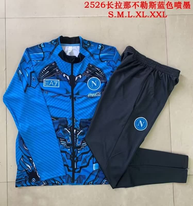 AAA(Thailand) Napoli 25/26 Blue Soccer Tracksuit 02
