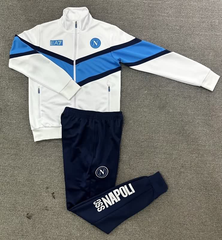 AAA(Thailand) Napoli 25/26 White Soccer Tracksuit