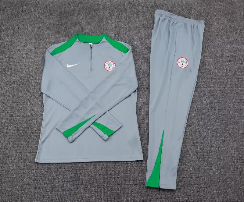 AAA(Thailand) Nigeria 2025 Grey Soccer Tracksuit