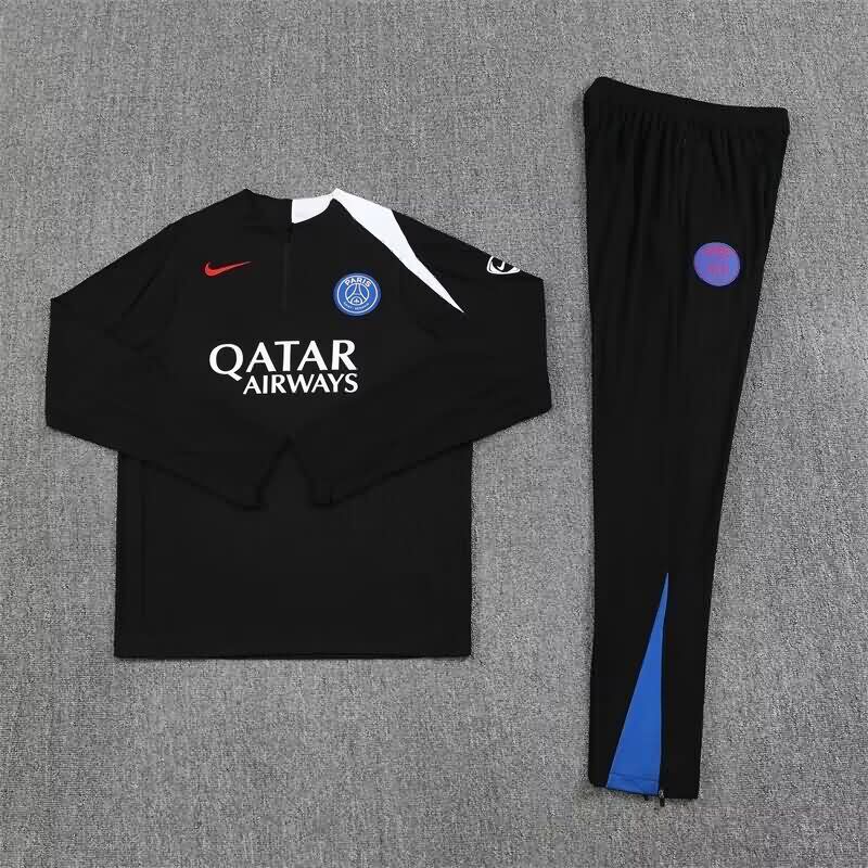 AAA(Thailand) Paris St Germain 25/26 Black Soccer Tracksuit 06