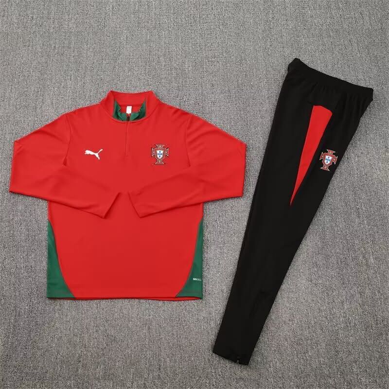 AAA(Thailand) Portugal 2025 Red Soccer Tracksuit