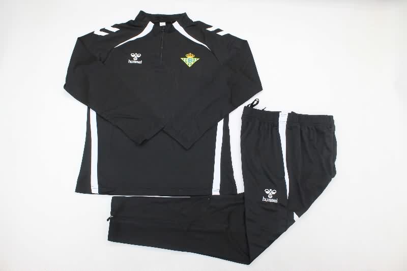 AAA(Thailand) Real Betis 25/26 Black Soccer Tracksuit