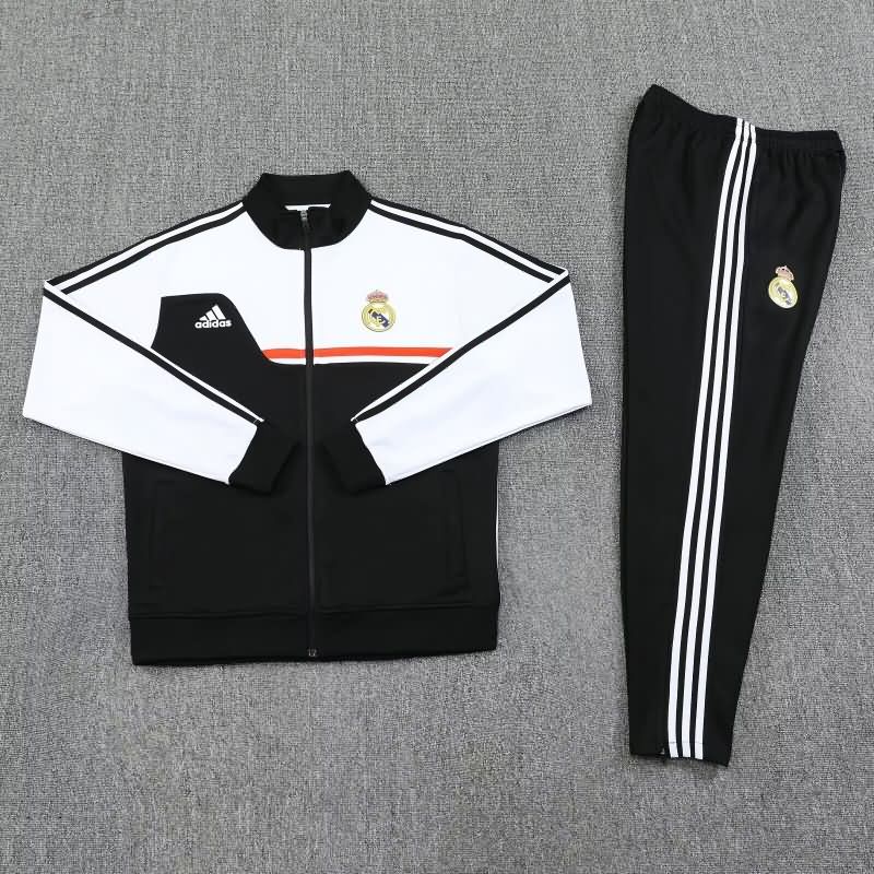 AAA(Thailand) Real Madrid 25/26 Black Soccer Tracksuit 03