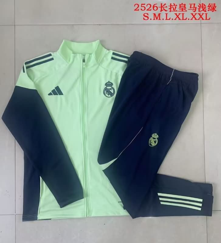 AAA(Thailand) Real Madrid 25/26 Green Soccer Tracksuit