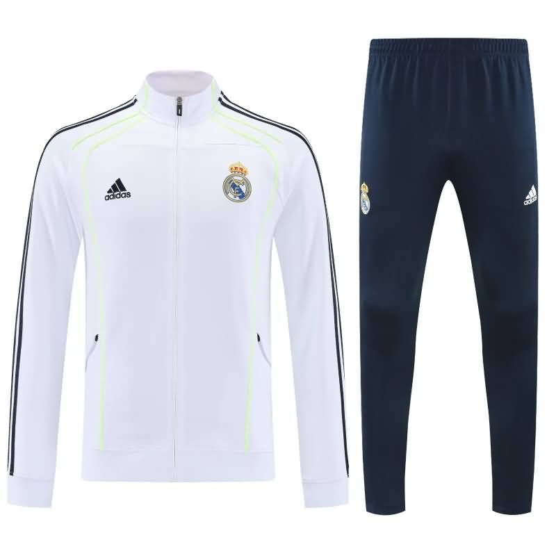 AAA(Thailand) Real Madrid 25/26 White Soccer Tracksuit 07