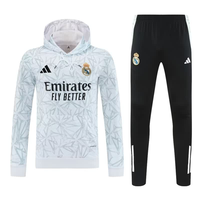 AAA(Thailand) Real Madrid 25/26 White Soccer Tracksuit 10