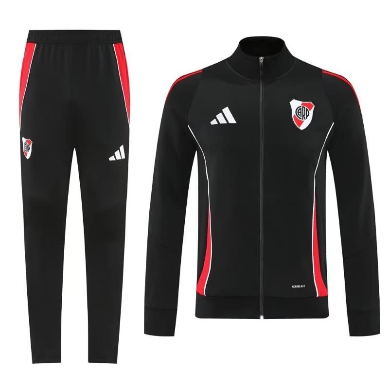 AAA(Thailand) River Plate 2025 Black Soccer Tracksuit