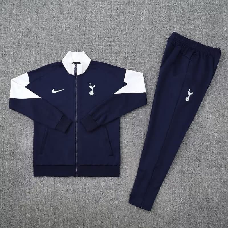 AAA(Thailand) Tottenham 25/26 Dark Blue Soccer Tracksuit
