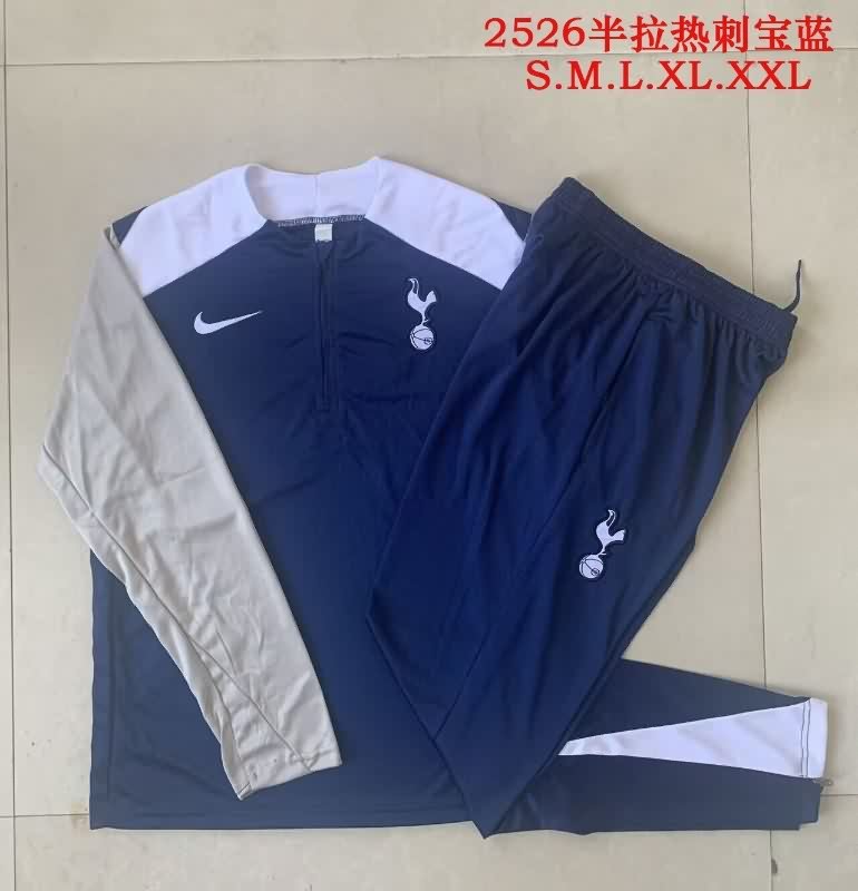 AAA(Thailand) Tottenham 25/26 Dark Blue Soccer Tracksuit 02