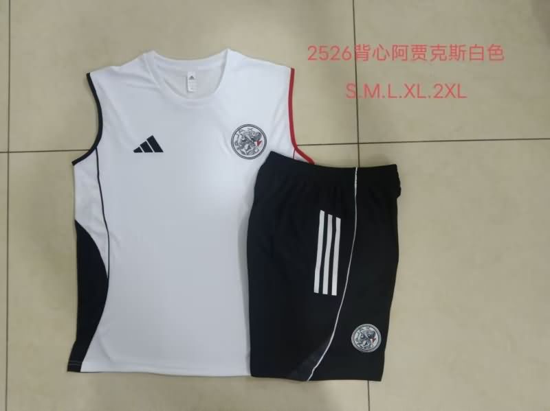 AAA(Thailand) Ajax 25/26 White Soccer Training Sets 02